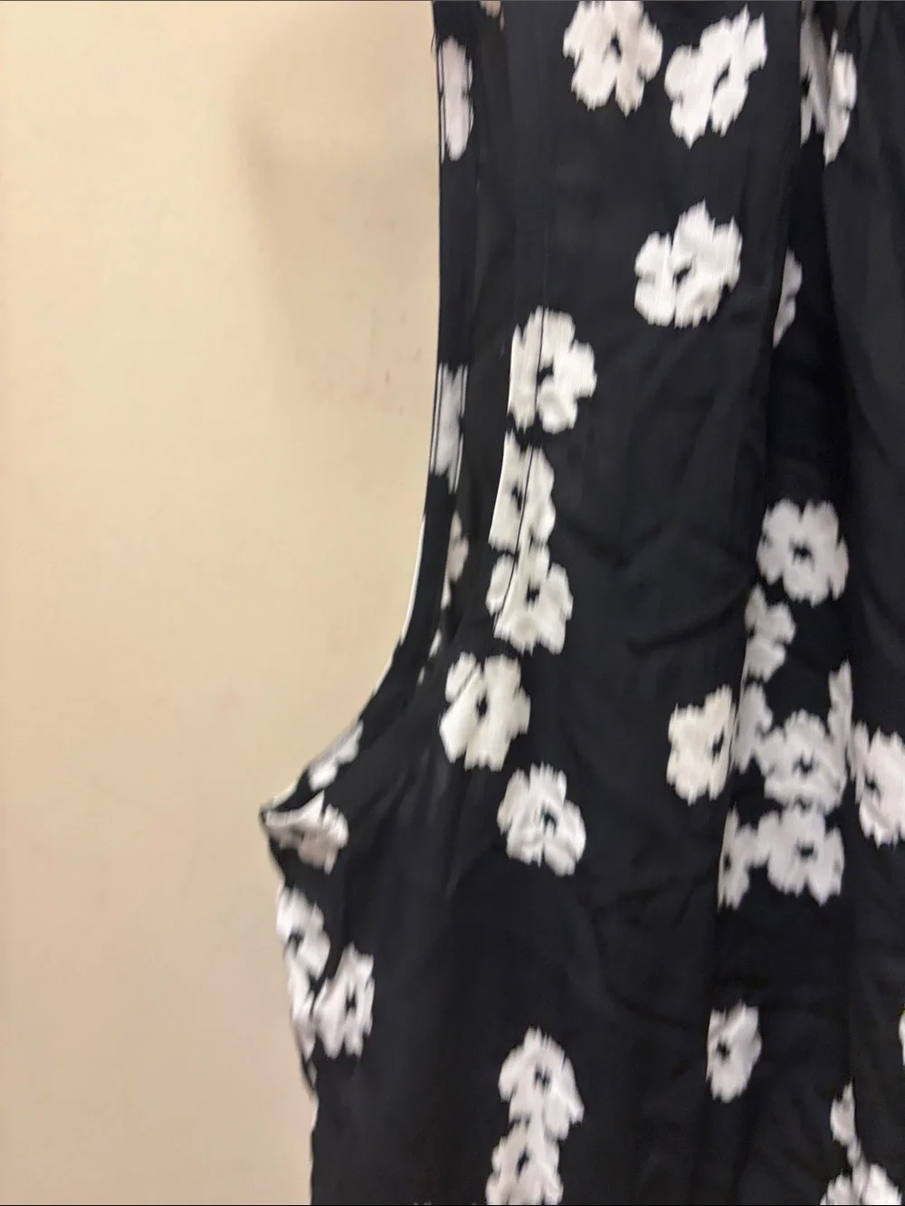 GAP Black Jumpsuit with White Floral Print